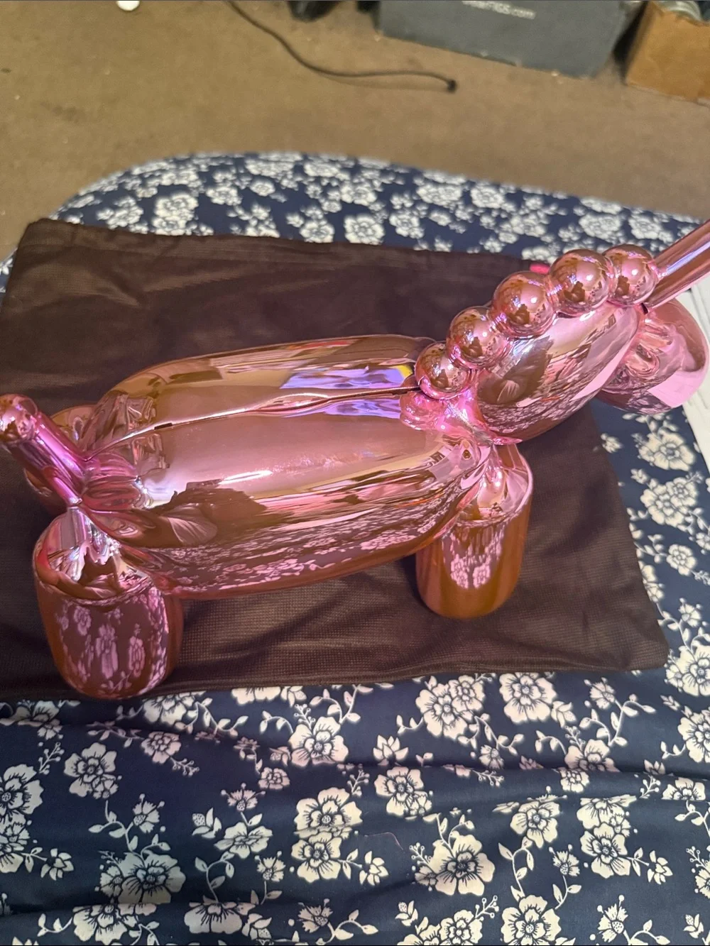 kate spade metallic pink balloon dog shoulder bag